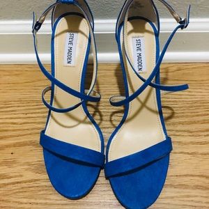 Blue Strappy Steve Madden Heels